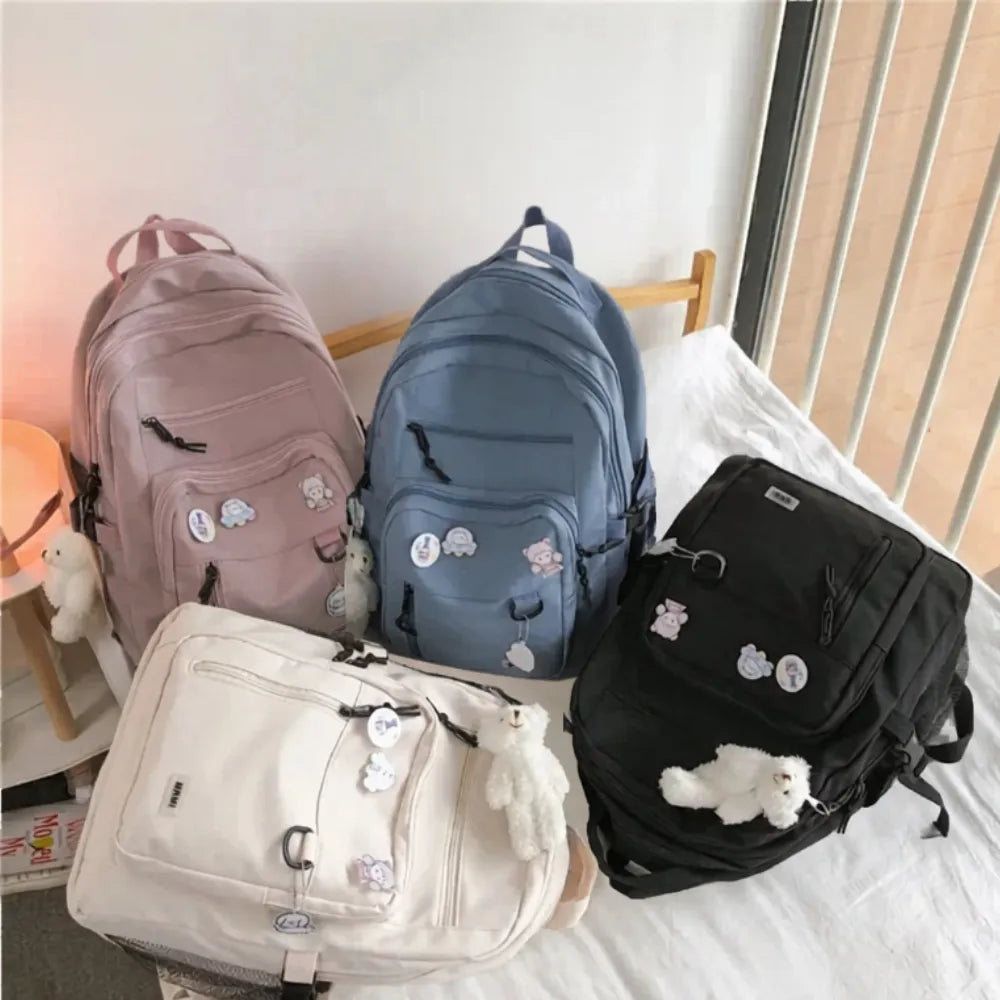 Cartable à Dos en Nylon Décontracté