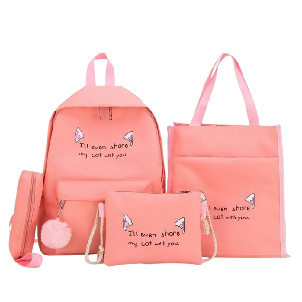 Ensemble de Sac à Dos pour Femme - 4 Pièces