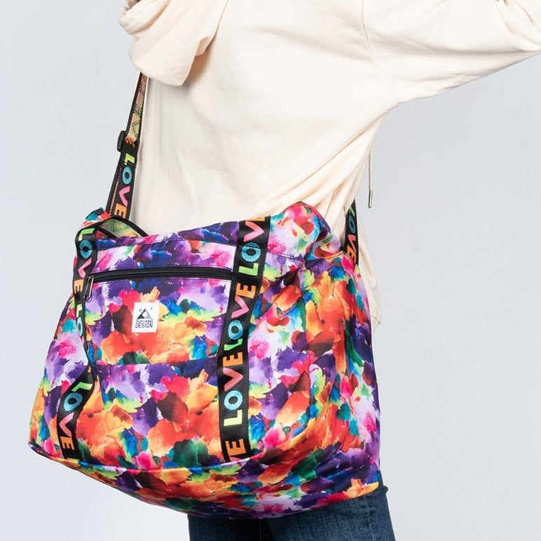 Sac de Voyage Imprimé Etanche en Nylon Pliable