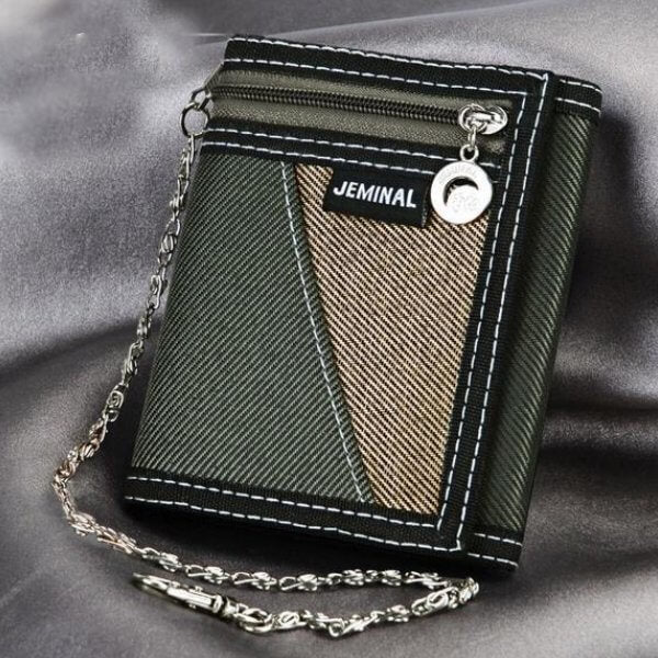 Porte-monnaie de Poche en Toile avec Chaine