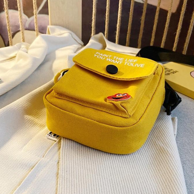 Sacoche Fille à Bandouliére Petite en Toile