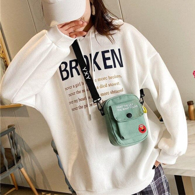 Sacoche Fille à Bandouliére Petite en Toile