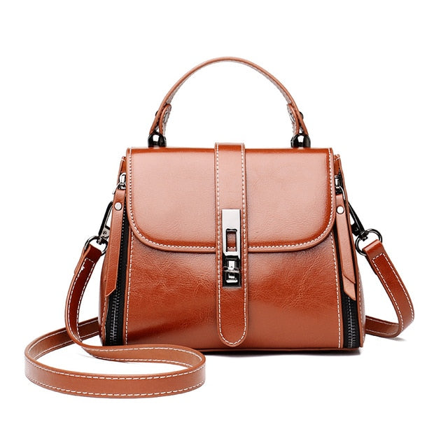 Sac à Main à Bandouliére Rétro en Cuir PU