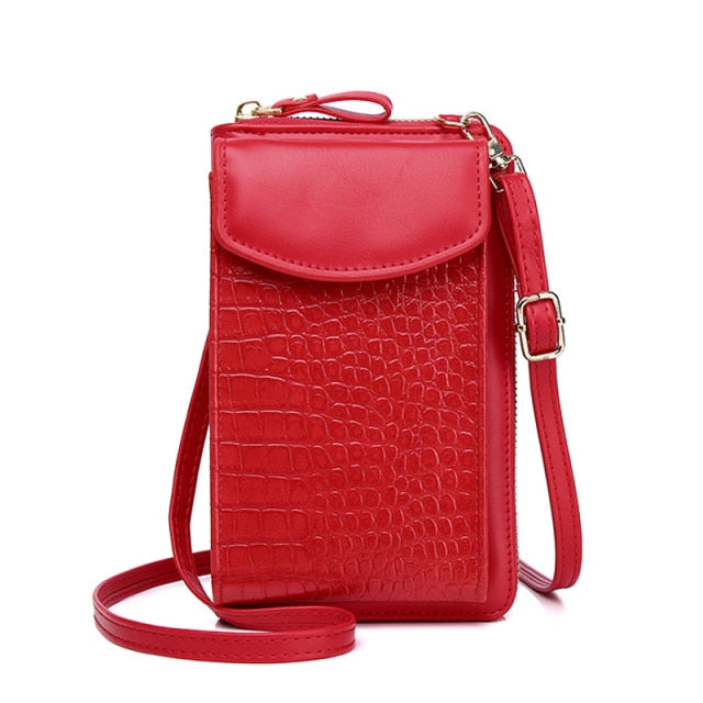 Sacoche Chic pour Téléphone à Motifs Crocodile
