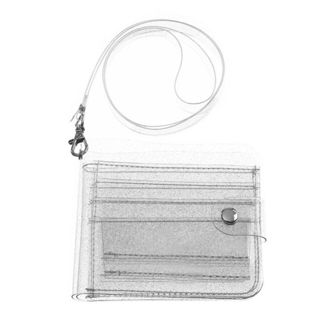 Porte-monnaie Transparent avec Bouton