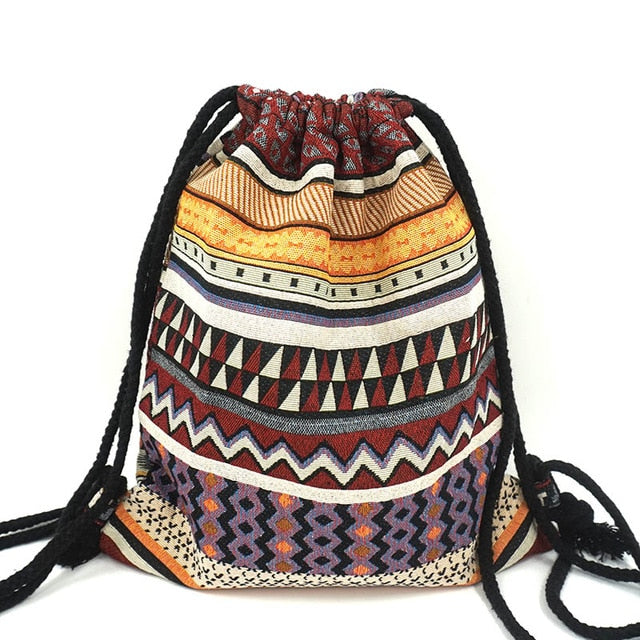 Sac à Dos à Cordon Bohémien