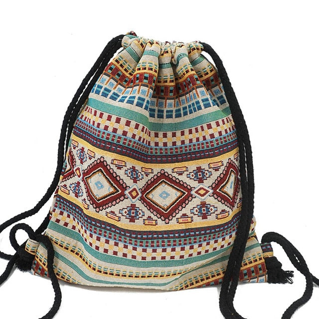 Sac à Dos à Cordon Bohémien