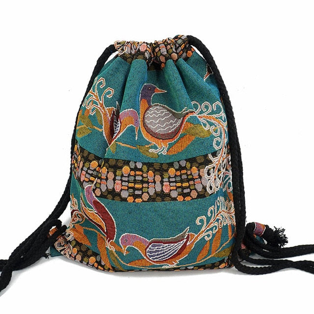 Sac à Dos à Cordon Bohémien