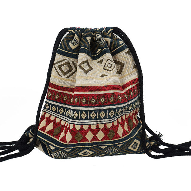 Sac à Dos à Cordon Bohémien