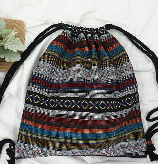 Sac à Dos à Cordon Bohémien