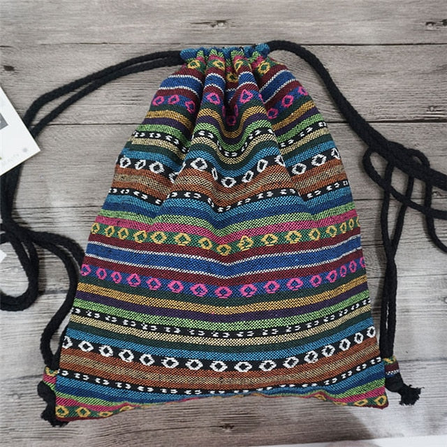 Sac à Dos à Cordon Bohémien