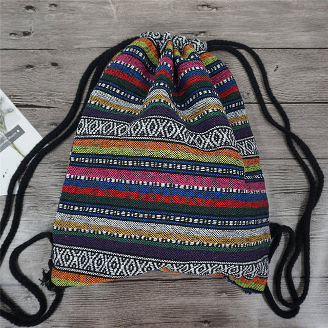 Sac à Dos à Cordon Bohémien