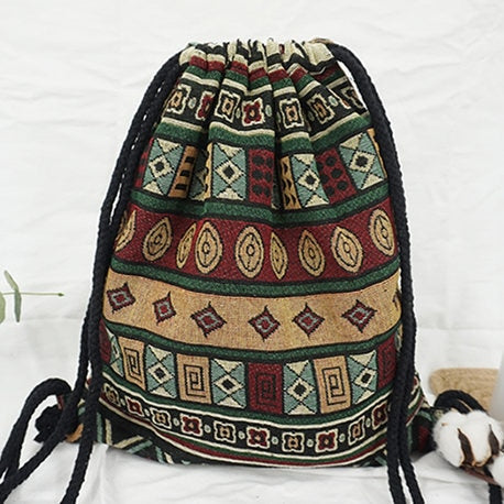 Sac à Dos à Cordon Bohémien