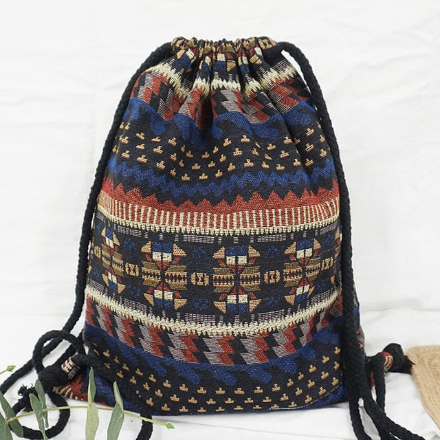 Sac à Dos à Cordon Bohémien