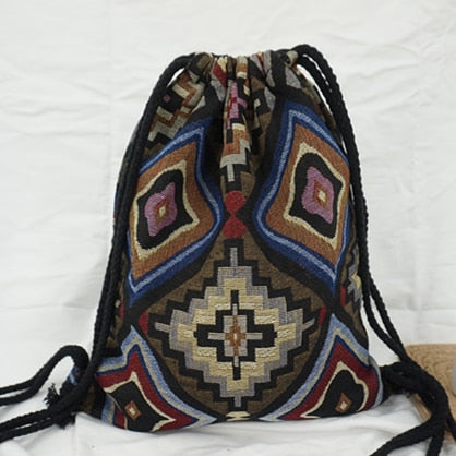Sac à Dos à Cordon Bohémien