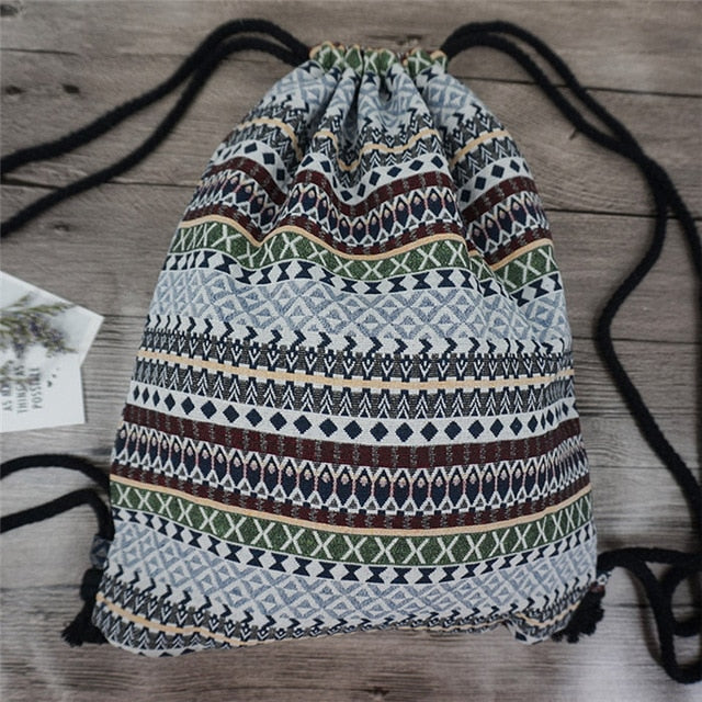 Sac à Dos à Cordon Bohémien