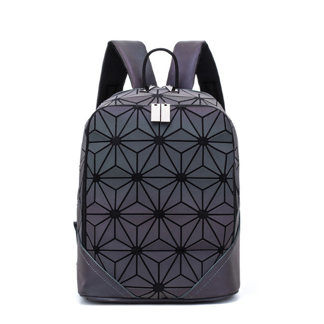 Sac à Dos Géométrique Lumineux pour Femme