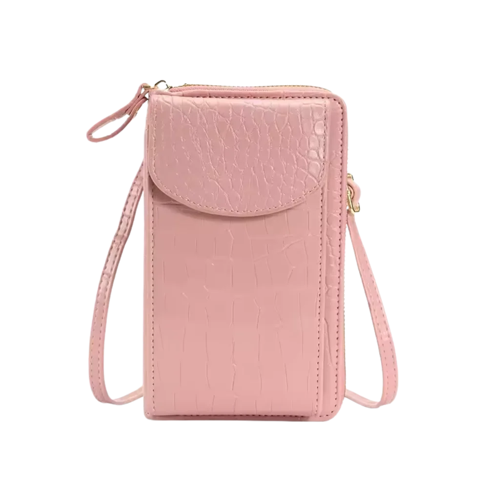 Sacoche Chic pour Téléphone à Motifs Crocodile