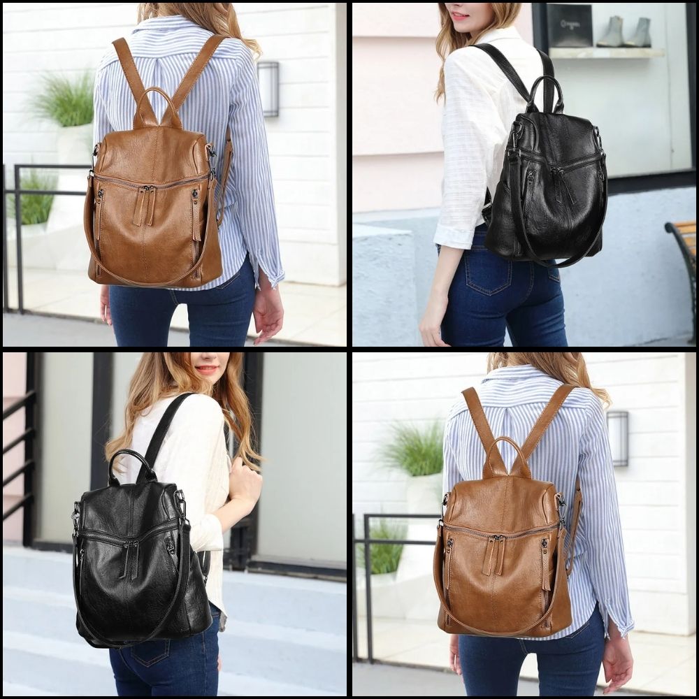 Sac à Dos Vintage en Cuir